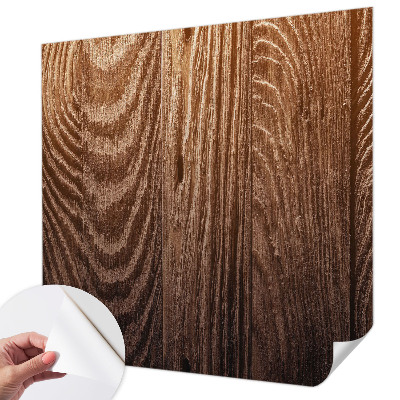 Removable wall mural wallpaper featuring a wooden ring pattern