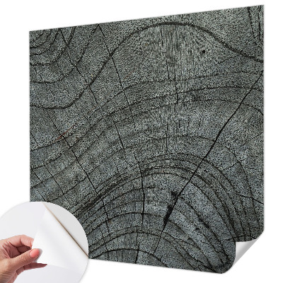 Peel and stick wall mural for living room with a natural wood grain pattern