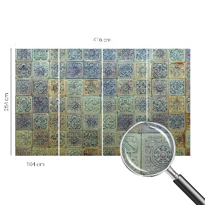 3D wall mural Geometric tiles