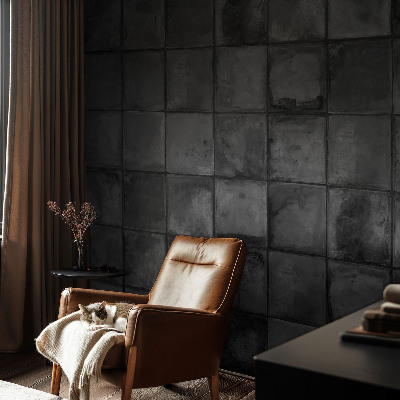 3D photo wallpaper mural Gray tiles