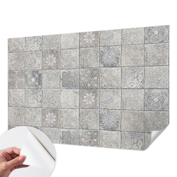 Children's wall mural with subtle pattern suitable for kids' rooms
