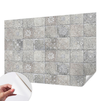 Children's wall mural with subtle pattern suitable for kids' rooms