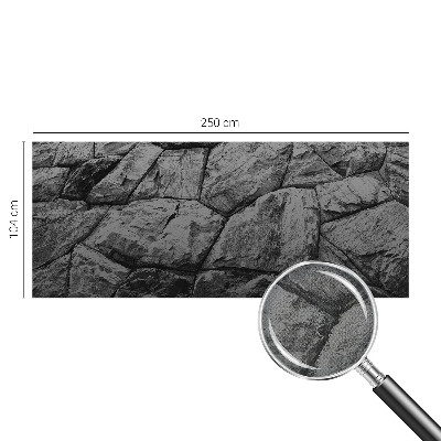 Baby room wall mural with stone texture
