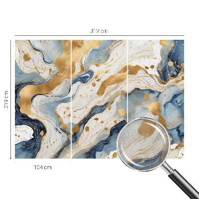 Peel and stick wall mural with an abstract elegant design