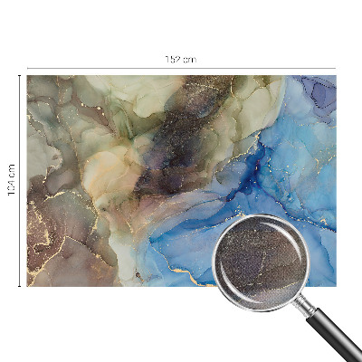 Peel and stick wallpaper mural with a colorful abstract design