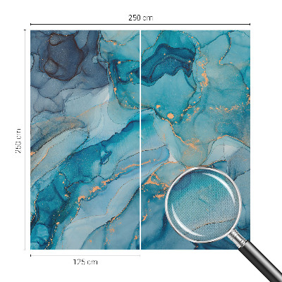 Self-adhesive wall mural Blue abstraction