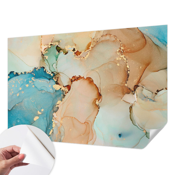 Self-adhesive photo wallpaper with a colorful abstract design