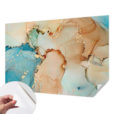 Self-adhesive photo wallpaper with a colorful abstract design
