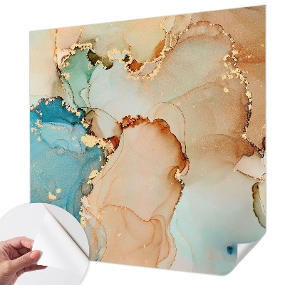 Self-adhesive photo wallpaper with a colorful abstract design