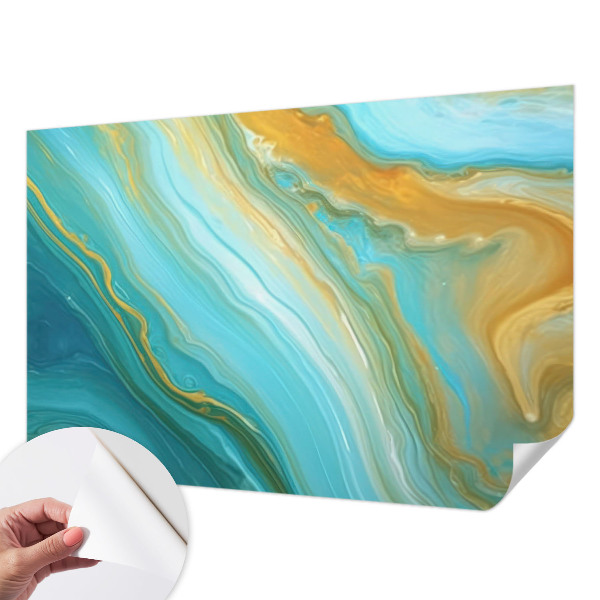 Stick-on wall mural Abstract waves