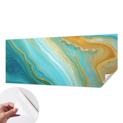 Stick-on wall mural Abstract waves