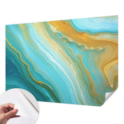 Stick-on wall mural Abstract waves