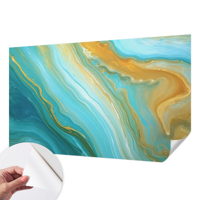 Stick-on wall mural Abstract waves