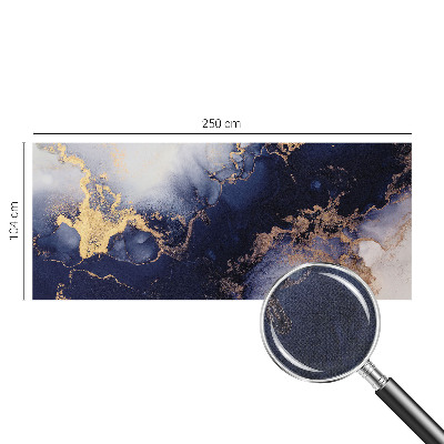 Removable wall mural Navy blue waves