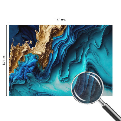 Peel and stick wall mural for kids' room with an energy waves design