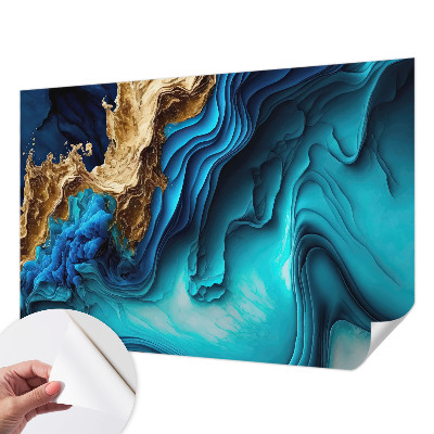 Peel and stick wall mural for kids' room Energy waves