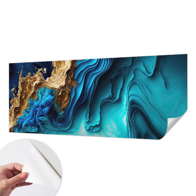 Peel and stick wall mural for kids' room Energy waves
