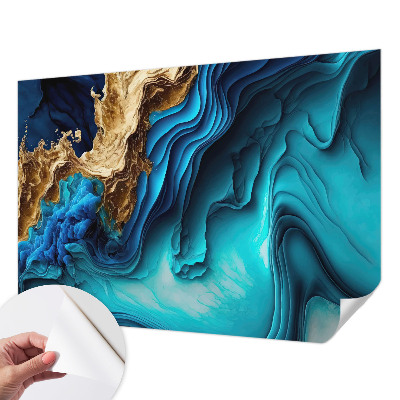 Peel and stick wall mural for kids' room Energy waves