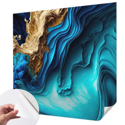 Peel and stick wall mural for kids' room Energy waves
