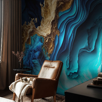 Peel and stick wall mural for kids' room Energy waves