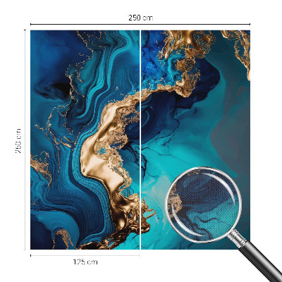 Peel and stick wall mural with a colorful abstract design suitable for a bedroom