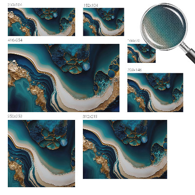 3D wall mural with a colorful abstract design