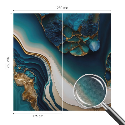3D wall mural with a colorful abstract design