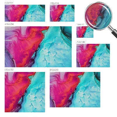 3D photo wallpaper mural Colorful wave