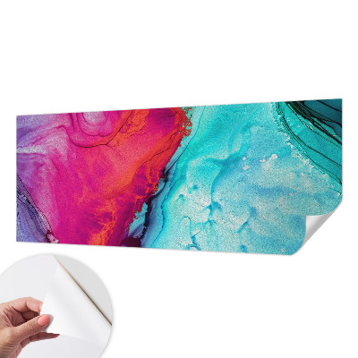 3D photo wallpaper mural Colorful wave