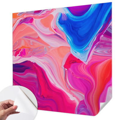 Nursery wall mural Liquid waves