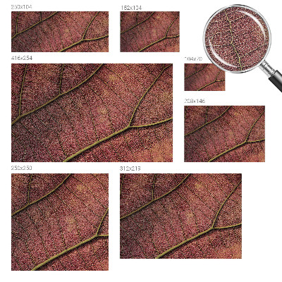 Baby room wall mural with a leafy texture