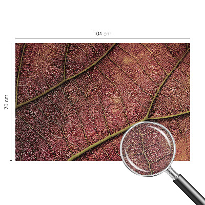 Baby room wall mural with a leafy texture
