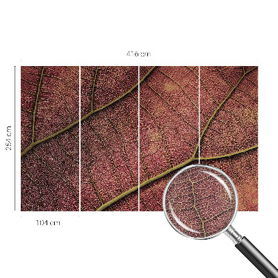 Baby room wall mural Leafy texture