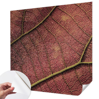 Baby room wall mural with a leafy texture