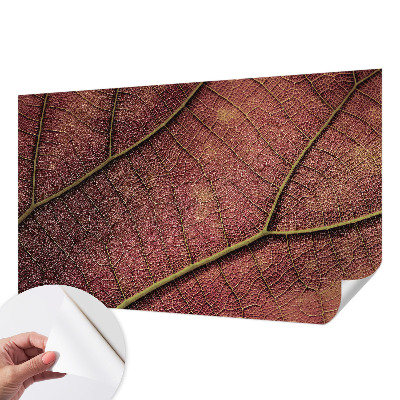 Baby room wall mural Leafy texture