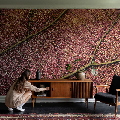 Baby room wall mural Leafy texture