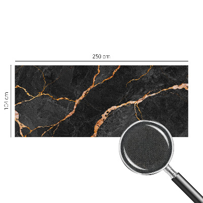 Peel and stick wall mural with marble vein pattern