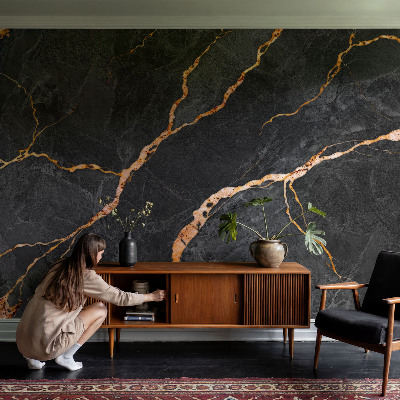 Peel and stick wall mural Marble veins