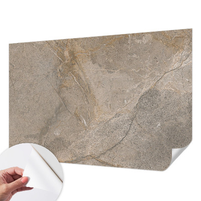 Self-adhesive wall mural with a natural elegant design