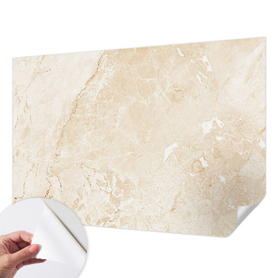 Stick-on wall mural with a natural stone look