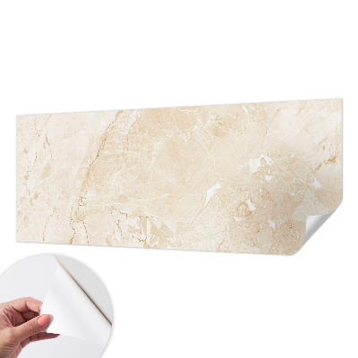 Stick-on wall mural with a natural stone look