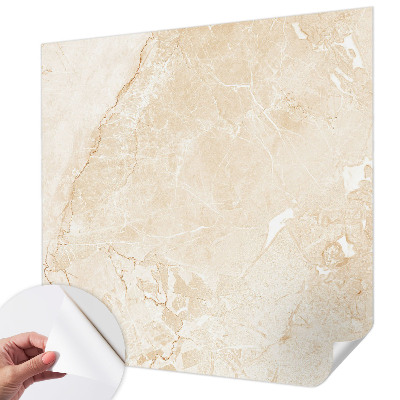 Stick-on wall mural with a natural stone look