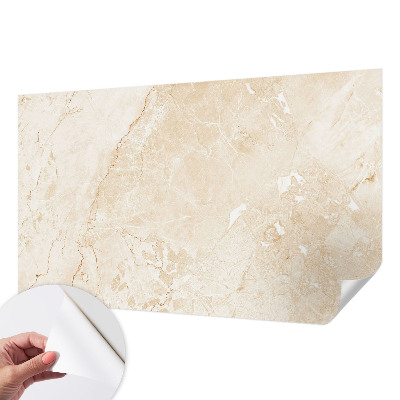 Stick-on wall mural with a natural stone look