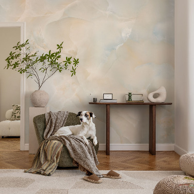 Removable wall mural wallpaper with a subtle abstract design