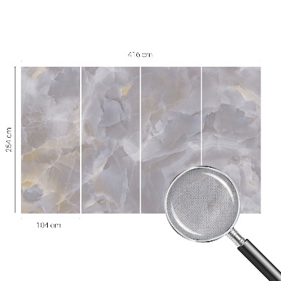Peel and stick wall mural for living room Marble waves