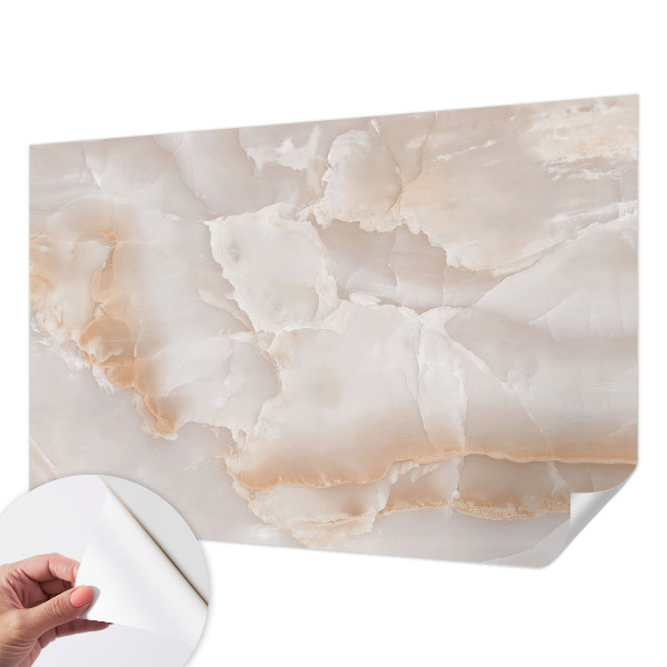 Peel and stick wall mural for kids' room with a stone pattern