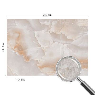 Peel and stick wall mural for kids' room with a stone pattern