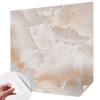 Peel and stick wall mural for kids' room with a stone pattern