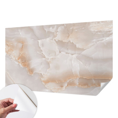 Peel and stick wall mural for kids' room with a stone pattern