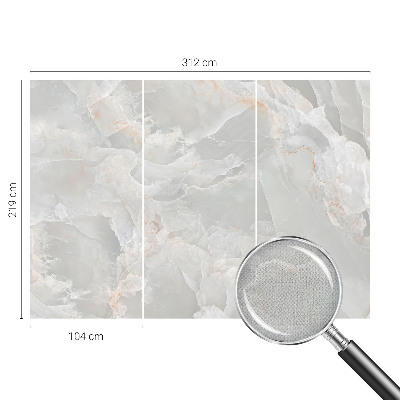 Peel and stick wall mural for bedroom with a marble texture
